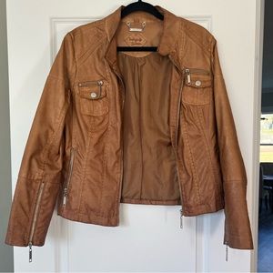 Faux Leather Jacket